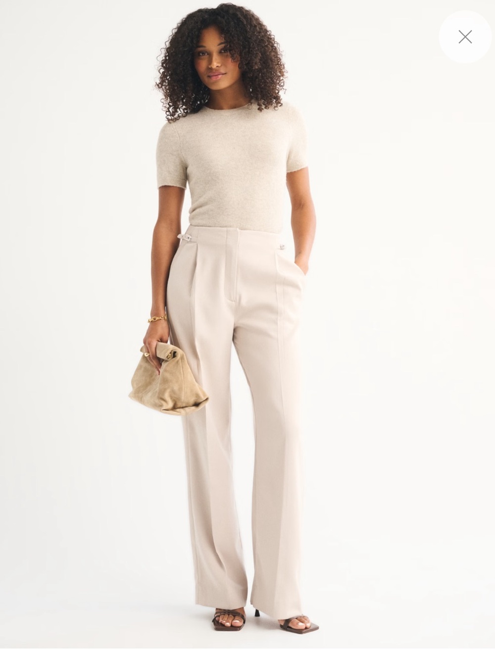 Curve Love A&F Sloane Tailored Pant